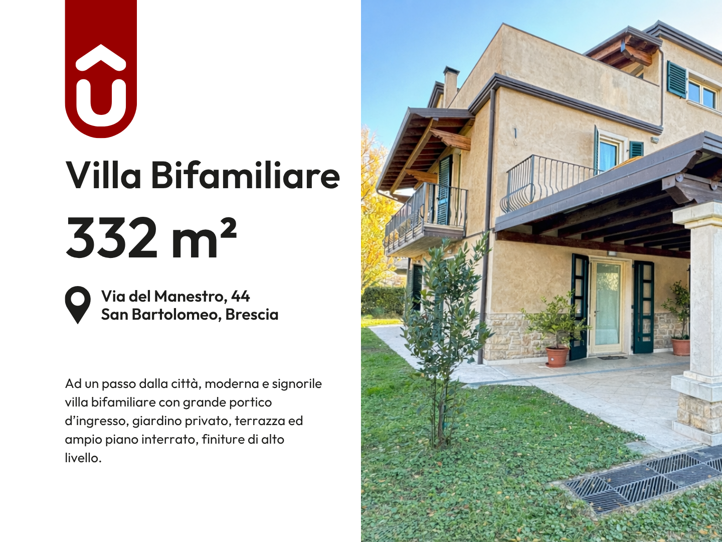 Villa Bifamiliare Pentalocale a Brescia – 3467-1 Villa Bifamiliare Pentalocale a Brescia - 3467-1