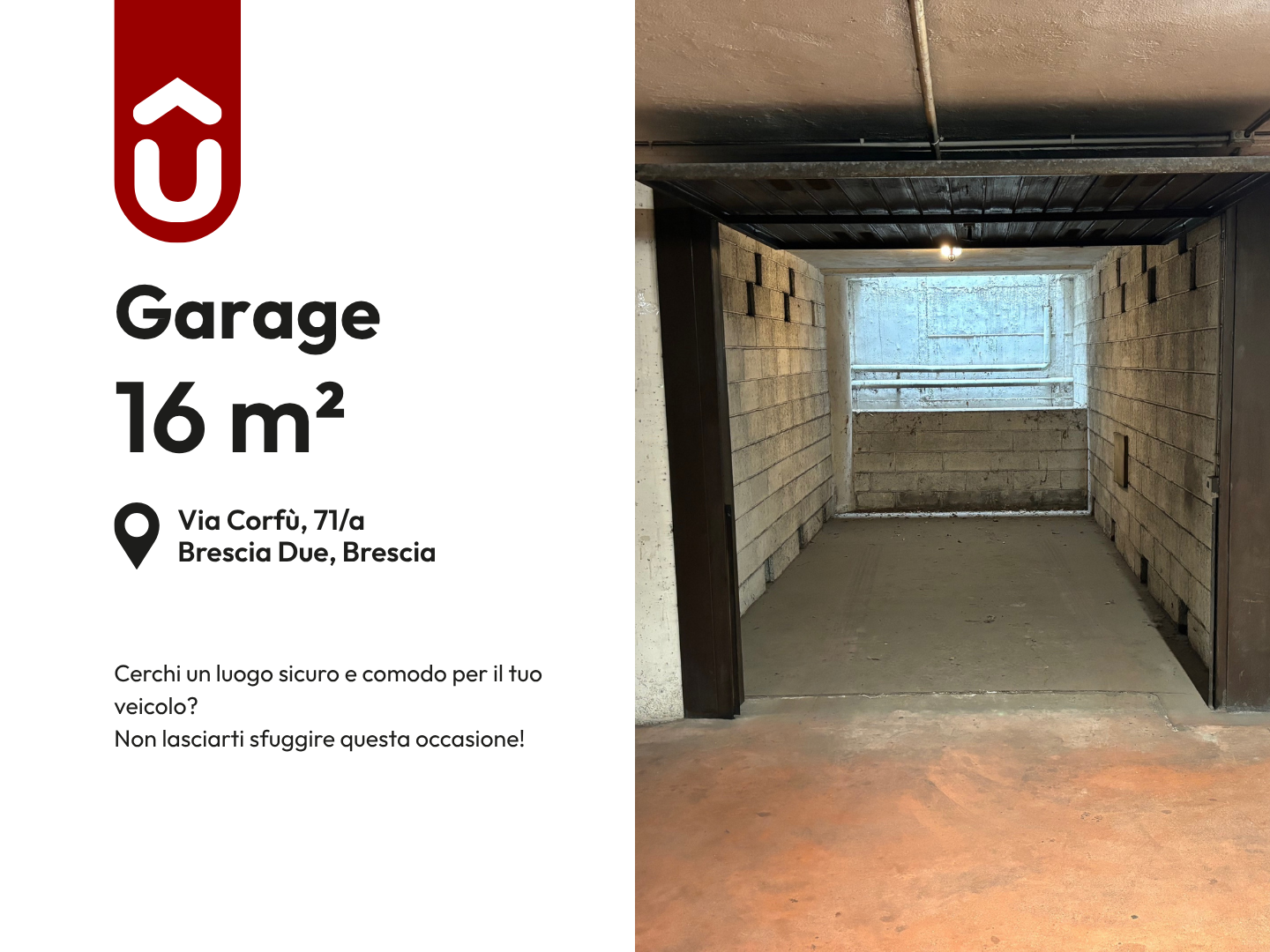 Garage / Posto Auto Singolo a Brescia – 3602-1 Garage / Posto Auto Singolo a Brescia - 3602-1