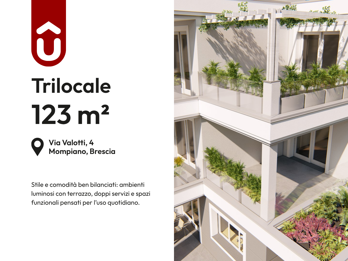 Appartamento Trilocale a Brescia – 3603-1 Appartamento Trilocale a Brescia - 3603-1