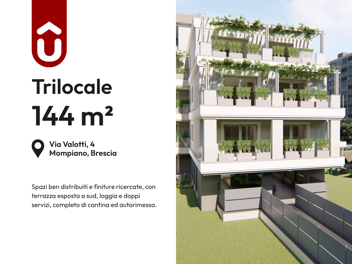 Appartamento Trilocale a Brescia – 3607-1 Appartamento Trilocale a Brescia - 3607-1