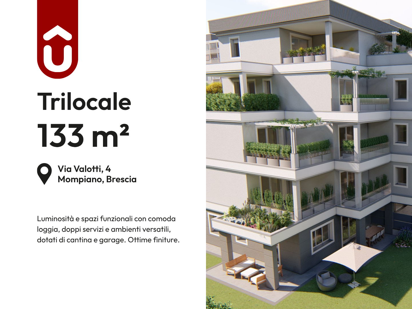 Appartamento Trilocale a Brescia – 3610-1 Appartamento Trilocale a Brescia - 3610-1