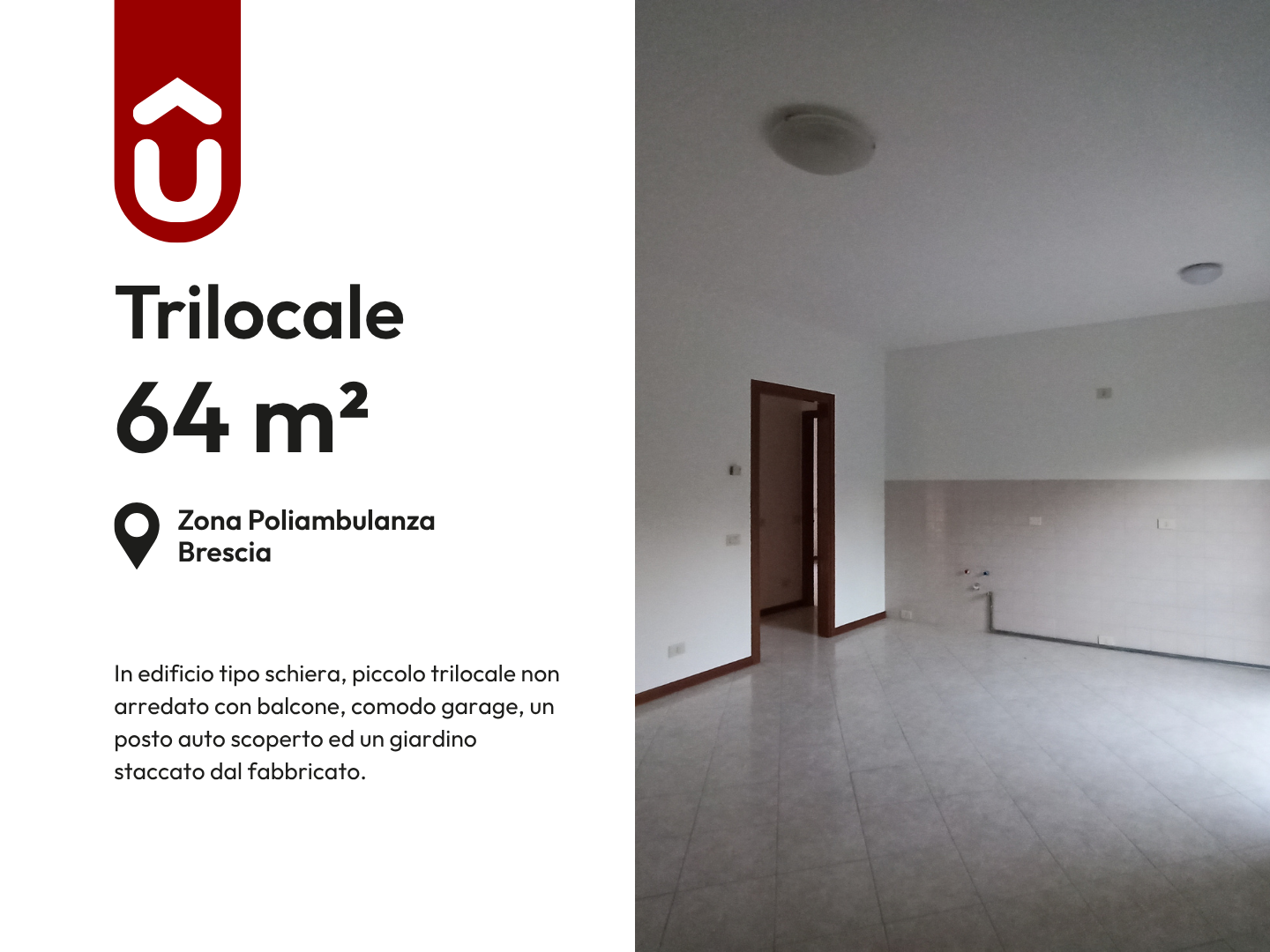 Appartamento Trilocale a Brescia – 3684-1 Appartamento Trilocale a Brescia - 3684-1