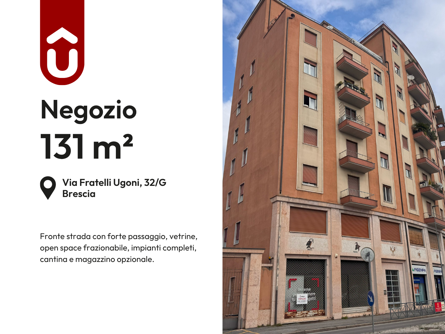 Negozio 2 Vani a Brescia – 3689-1 Negozio 2 Vani a Brescia - 3689-1
