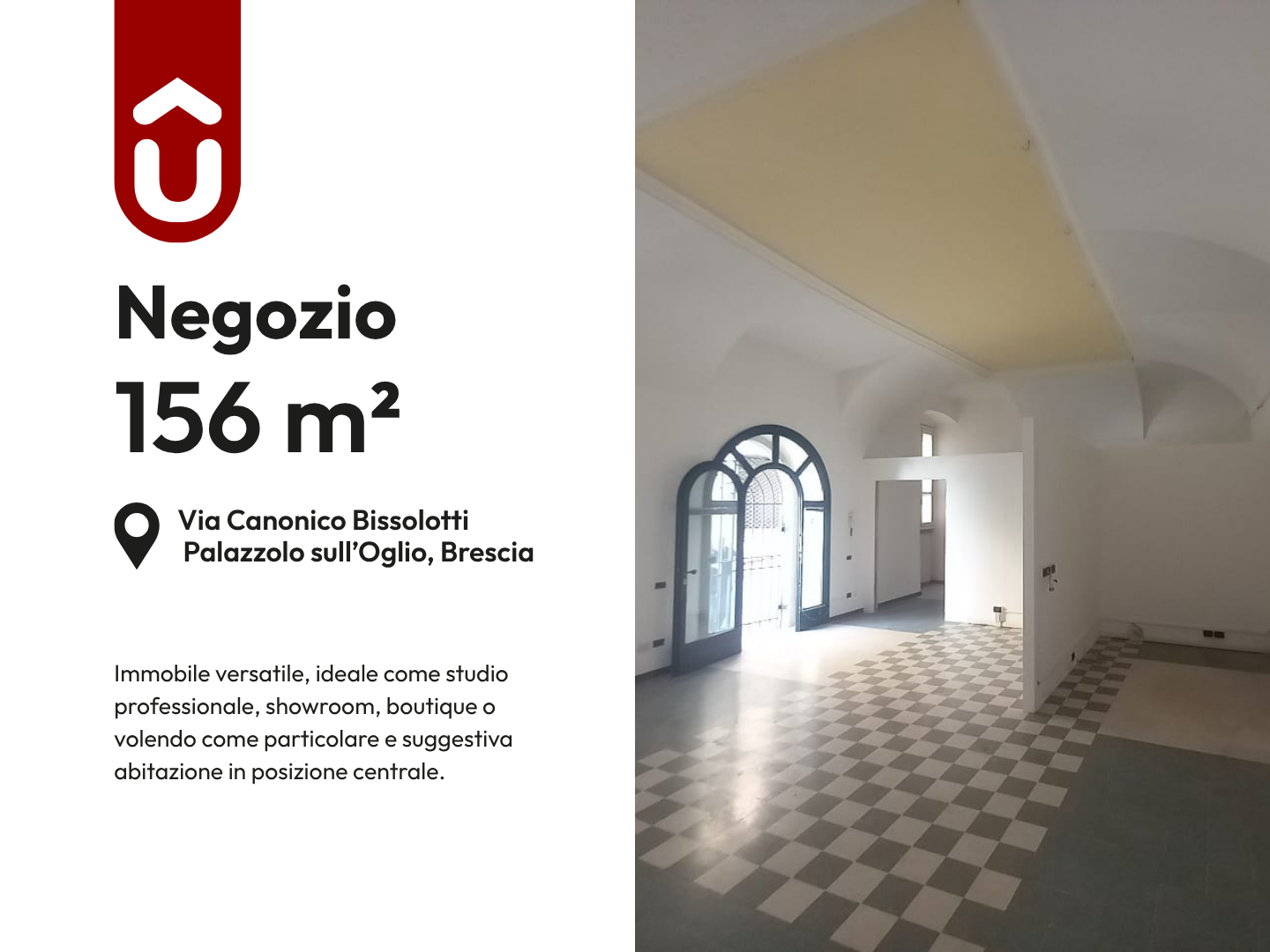Negozio 4 Vani a Palazzolo sull’Oglio – 3710-1 Negozio 4 Vani a Palazzolo sull'Oglio - 3710-1